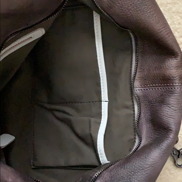 Brown patchwork pattern tote - Picture 4 of 7